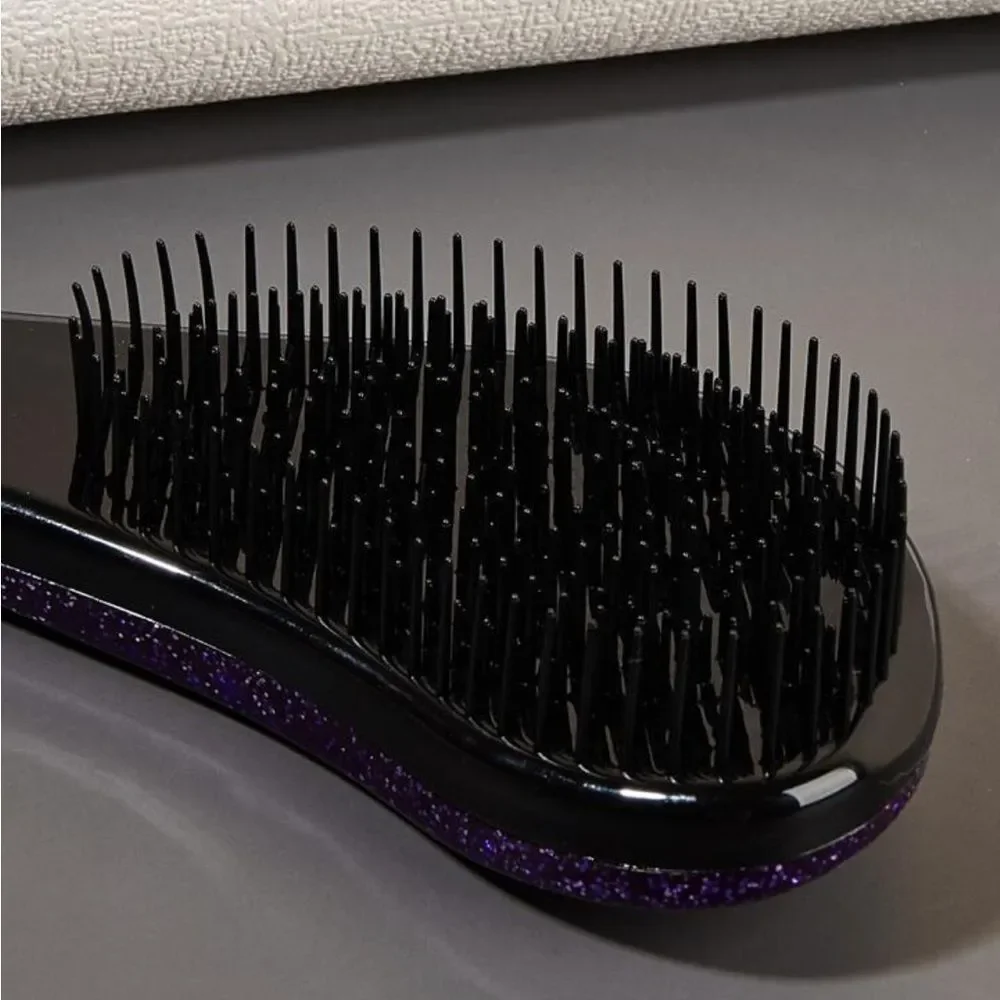 Glitter Handle Tangle Comb Shower HairBrush Detangler Salon Styling Tamer Tool